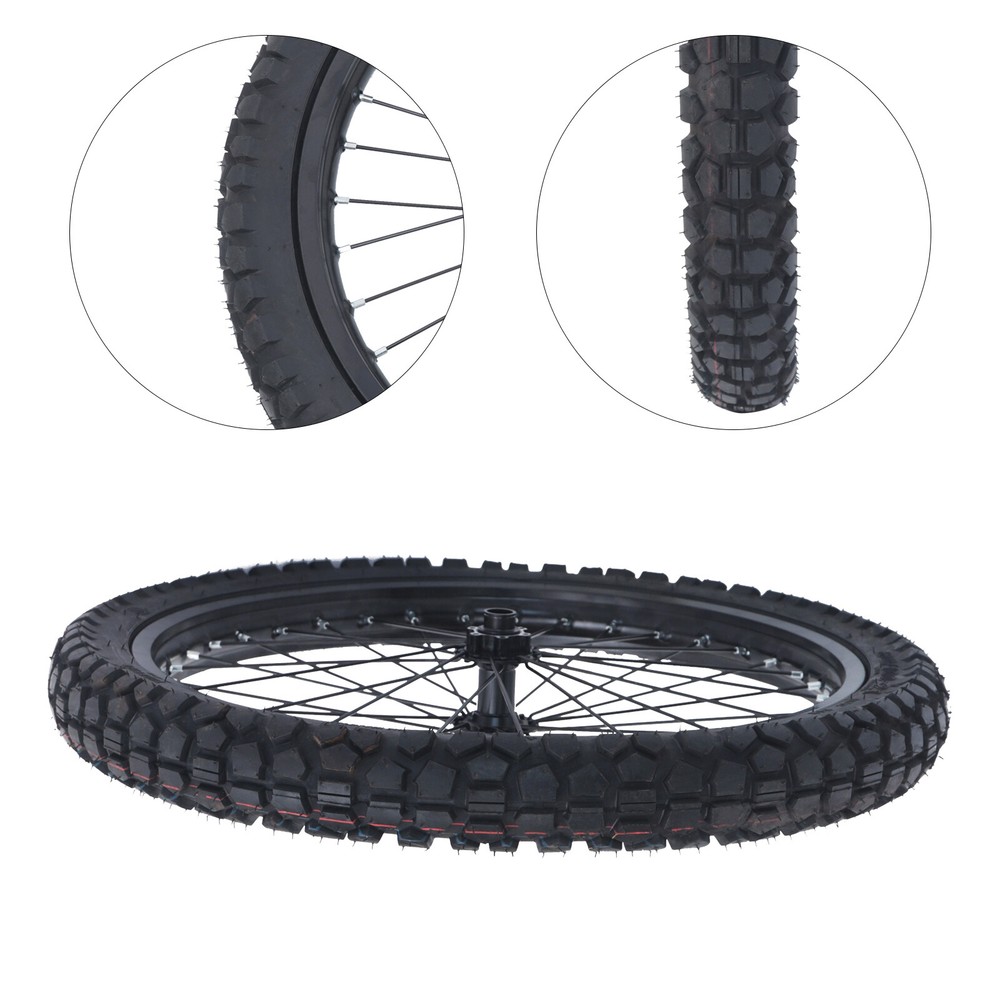 80/100-21 Motorcycle Front Wheel Rim For Ebike Electric Bicycle 48V-72V w/Tire