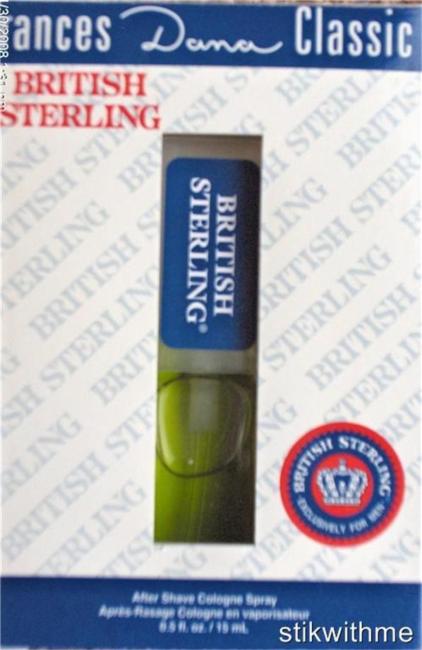 BRITISH STERLING After Shave/COLOGNE SPRAY  0.5 Fl Oz Classic Fragrance NEW BOX