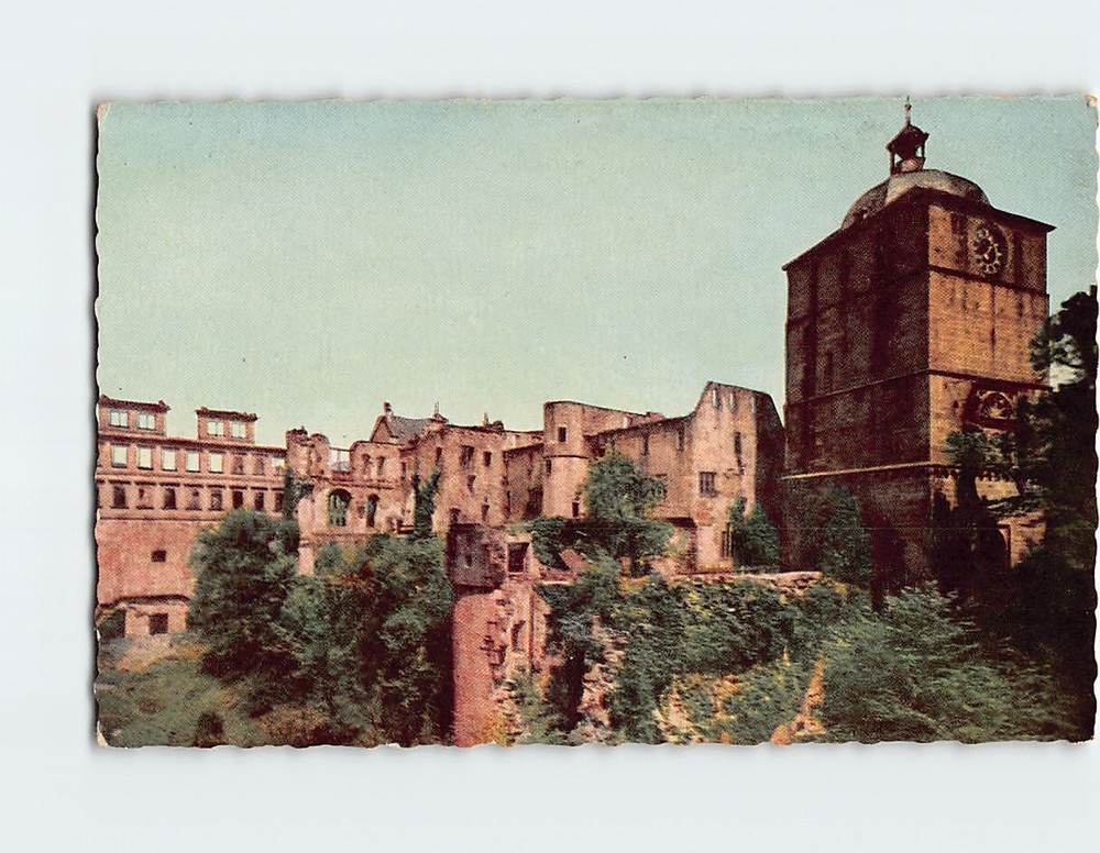 Postcard Heidelberg Castle Germany