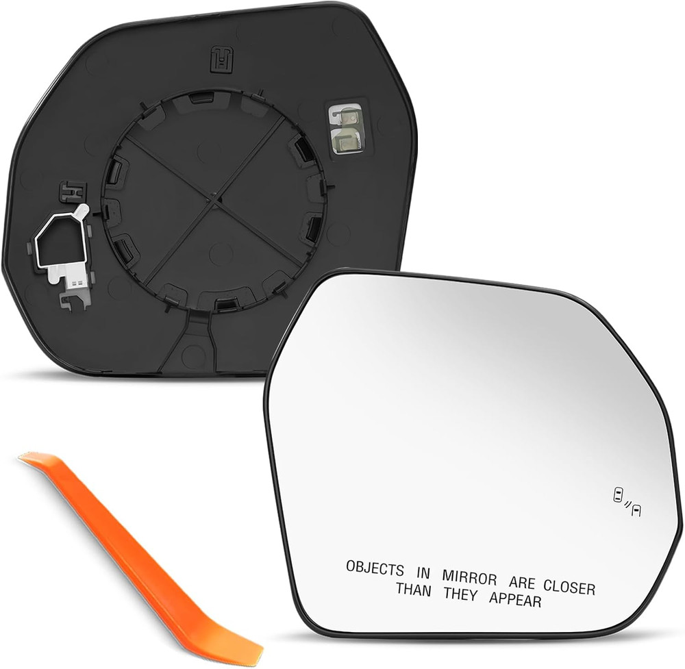 2022-24 Tundra Passenger Side Mirror Power Heated BSD Chrome–Compatible Replacem