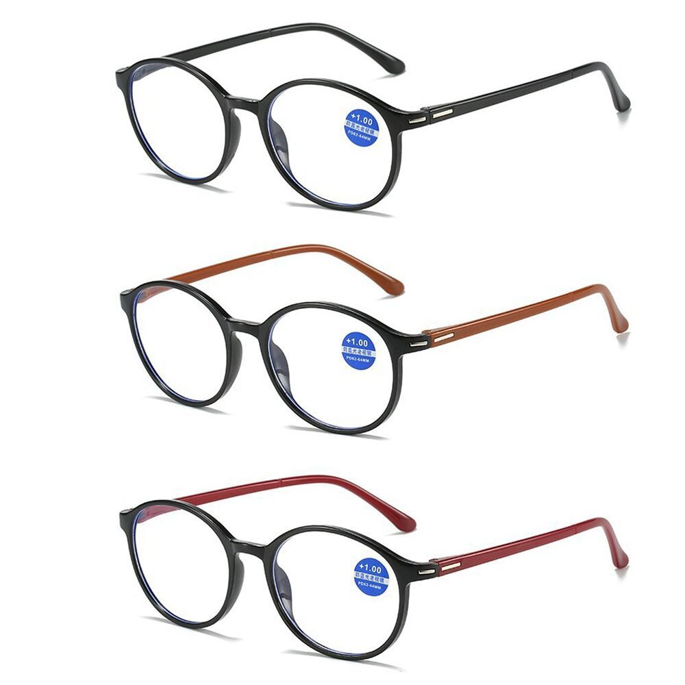 Hinge Oval Anti-Blue Light Reading Glasses for Presbyopia Relief