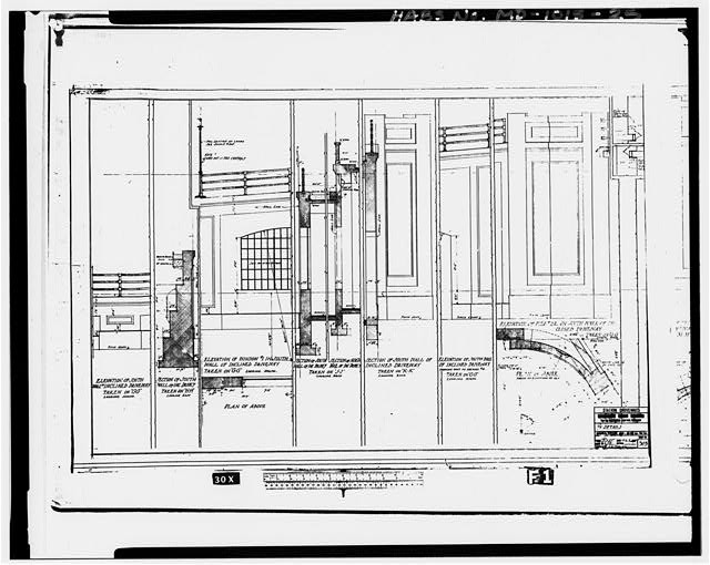 Baltimore Union Station,Baltimore,Maryland,MD,HABS,Historic Survey,Driveways,24