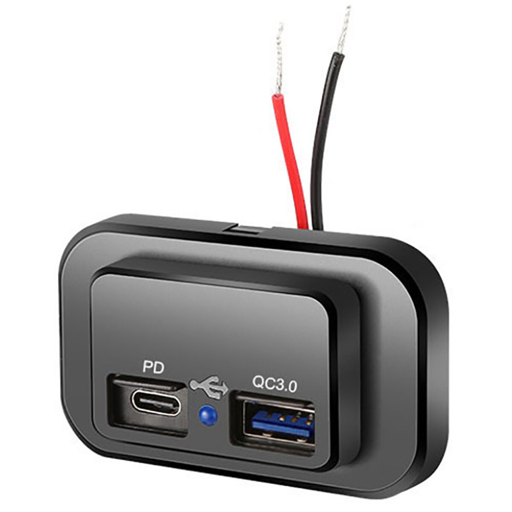 2 USB Car Charger Socket Adapter QC 3.0 Fast Charging Car Accessories Dustproof