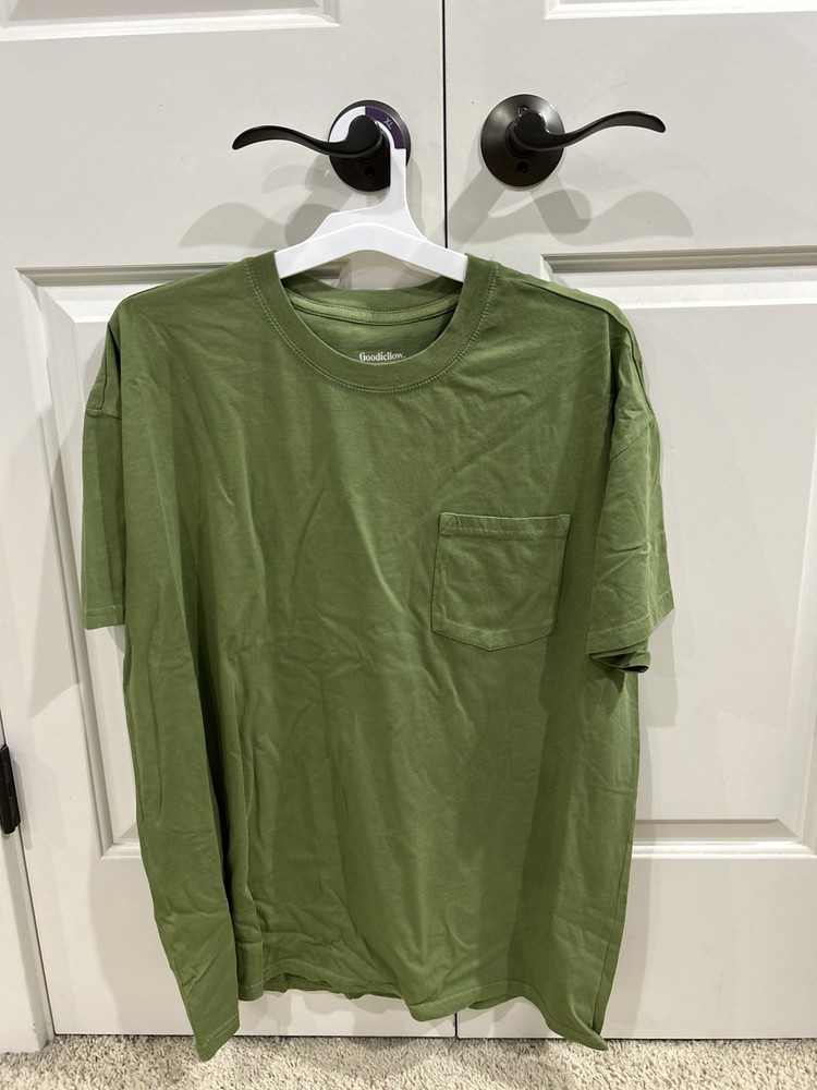 Army Green T-Shirt w/ Pocket by Goodfellow & Co. from Target - XL