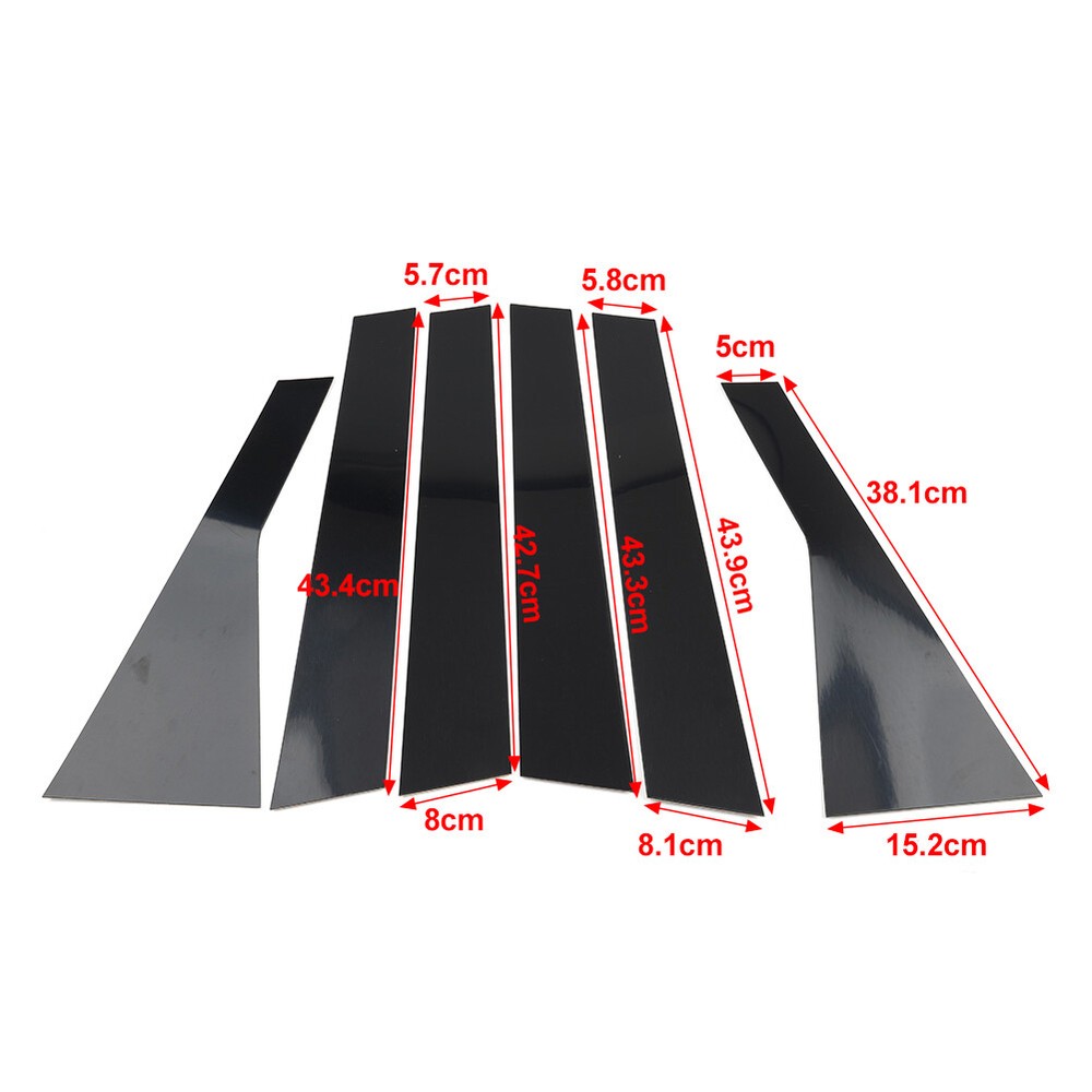 Pillar Post Set Door Window Cover Trim Kit For Nissan X-trail Rogue T33