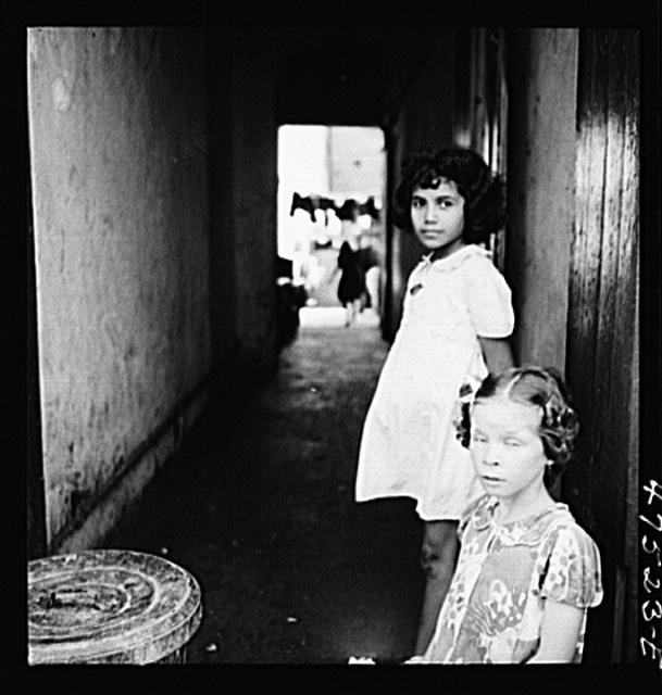 Photo:San Juan Puerto Rico 1942 Girls in Alley FSA Jack Delano