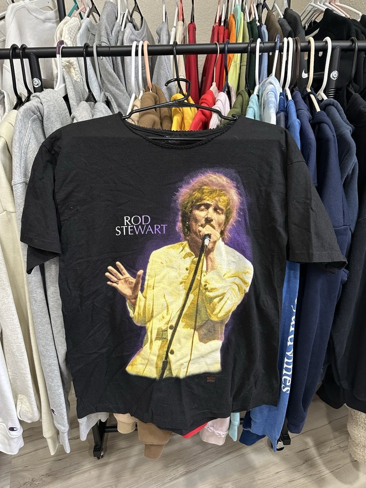 VINTAGE Rod Stewart A Night To Remember 1993 Graphic T-shirt Men M/L Music 90s