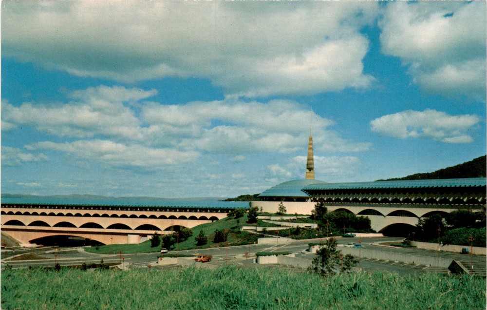 Marin County Civic Center, Frank Lloyd Wright, San Rafael, California, Postcard