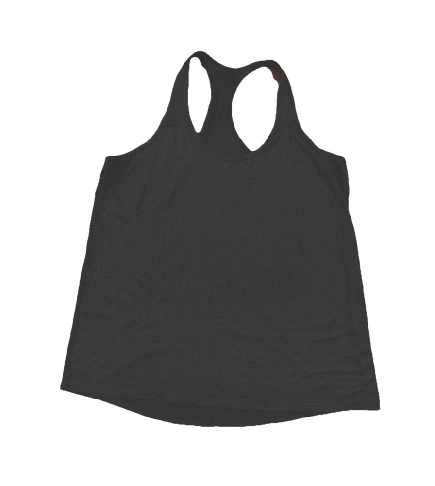 Xersion Women's XL Racerback Tank Top Charcoal Gray Activewear Gym Shirt Workout