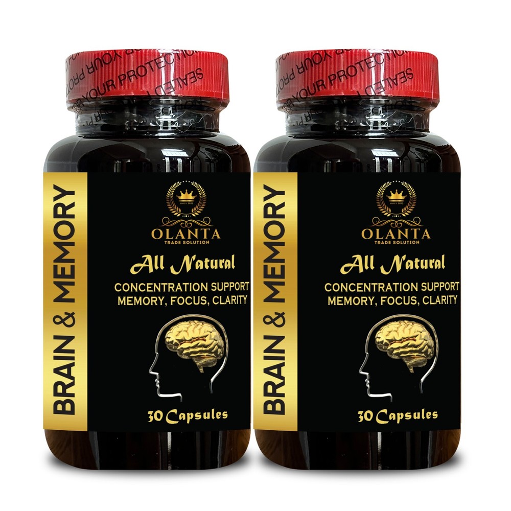 BRAIN MEMORY SUPPLEMENTS -Focus,  Memory & Clarity Formulated, Brain Booster