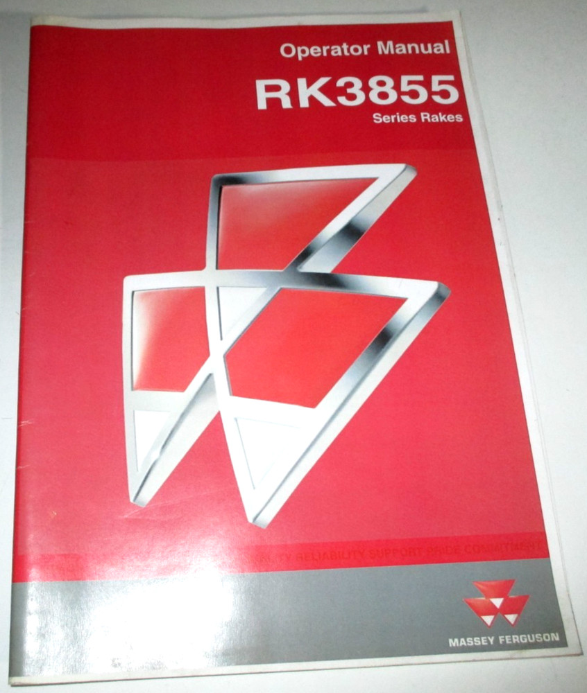 *Massey Ferguson MF RK3855 Rake Operators/Owners/Maintenance Manual ORIGINAL!