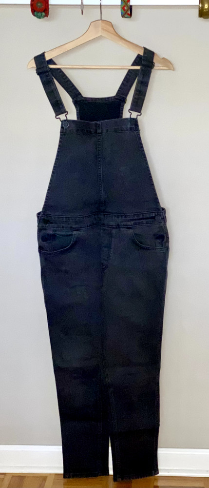 Levi’s Women’s Washed Black Denim Overalls – Size Small