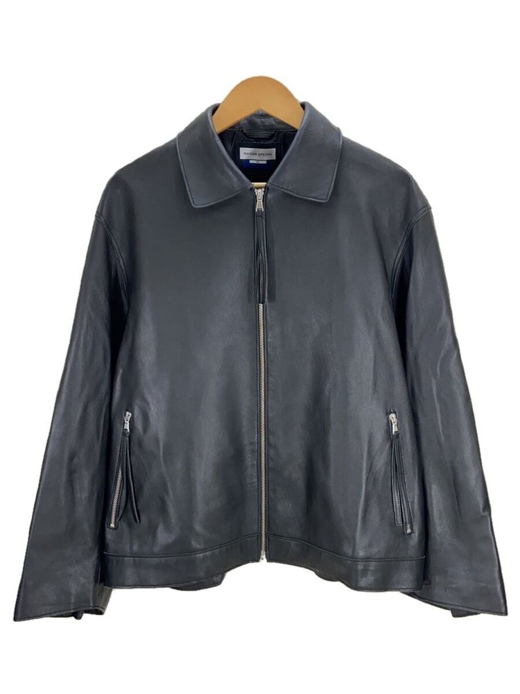 Maison Sheepskin Leather Blouson Jacket Plain Style 11222211206 173