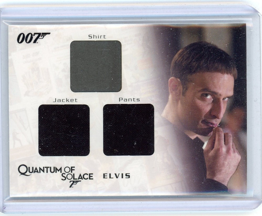Elvis 2009 Rittenhouse James Bond Archives #Qc16 Triple Relic Card 174/675