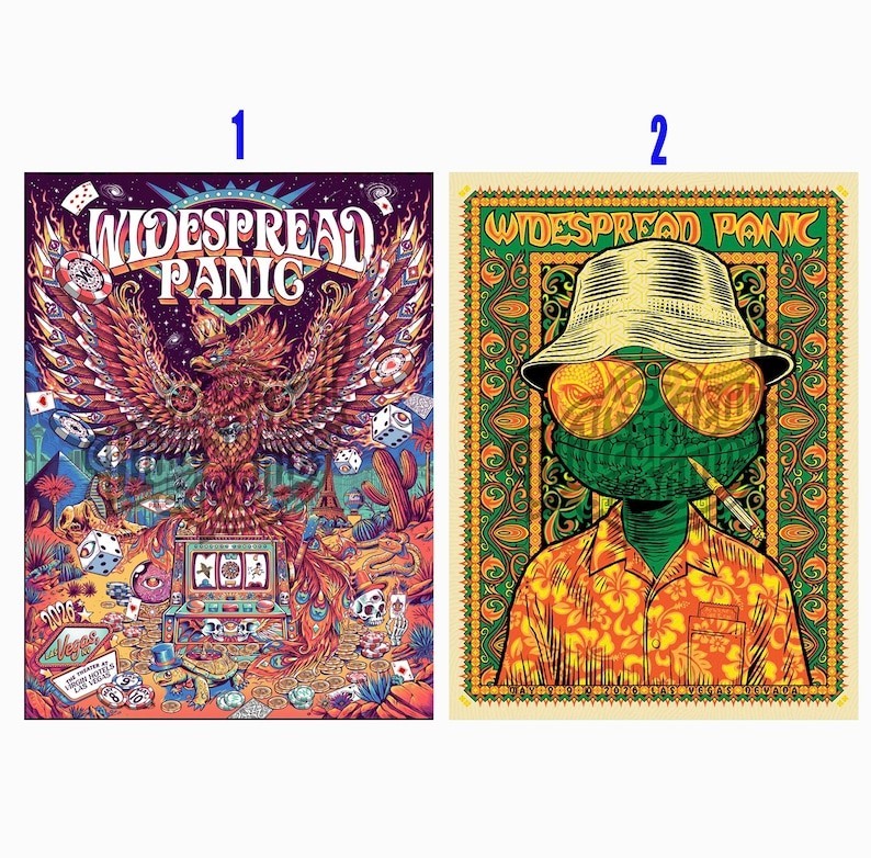 Widespread Panic Las Vegas, NV May 8-10 2026 Tour Poster
