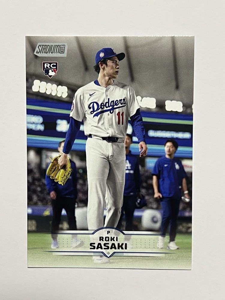 2025 Topps Stadium Club Roki Sasaki RC Rookie #187 Dodgers