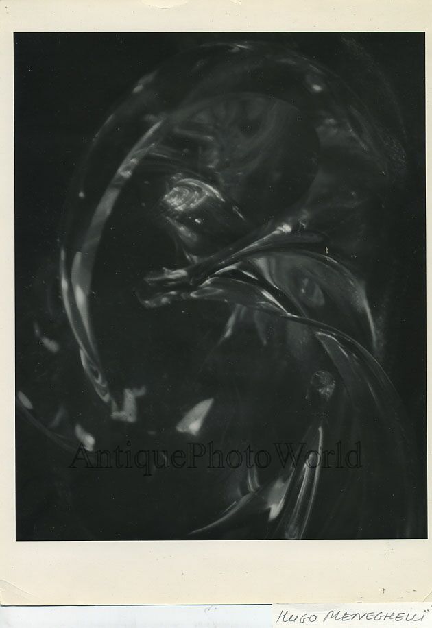 Vintage abstract art photo by H Meneghelli mid-century modern-image