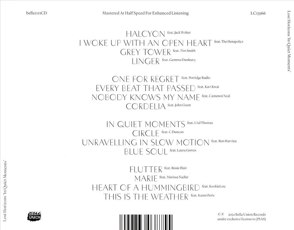 Lost Horizons In Quiet Moments New Cd