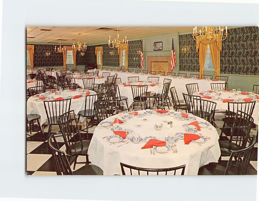 Postcard Opera House Ballroom Tobacco Valley Inn and Motor House Windsor CT USA