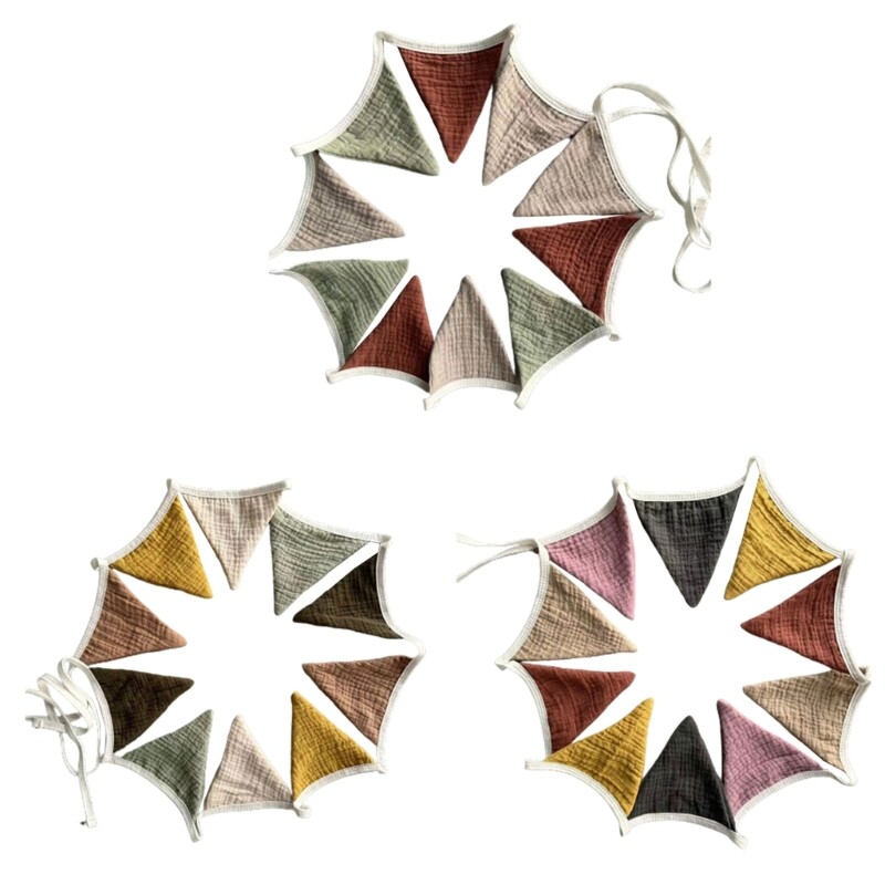 Colorful Baby Birthday Bunting Pennant Party Decorations