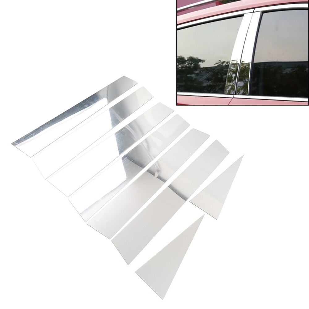 Pillar Post Set Door Window Cover Trim Kit For Nissan X-trail Rogue 2008-13