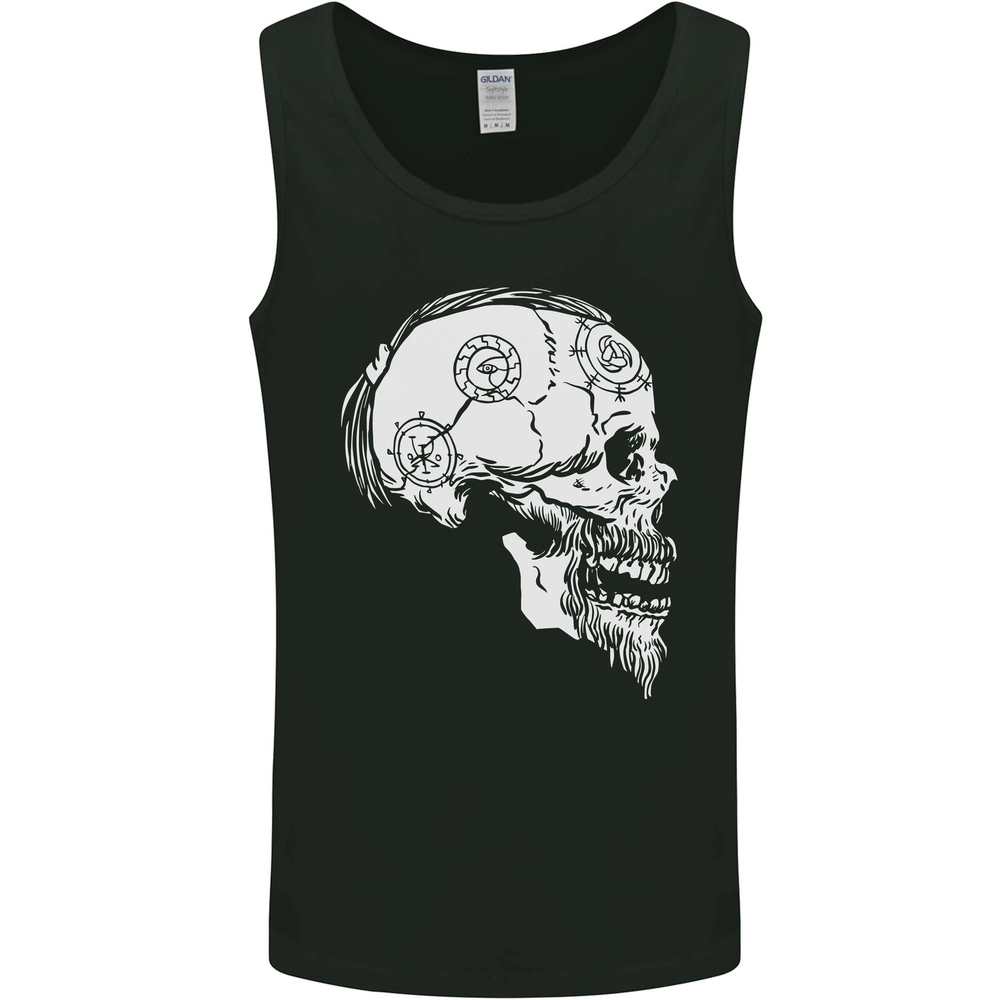 Viking Skull Thor Valhalla Norse Mythology Mens Vest Tank Top
