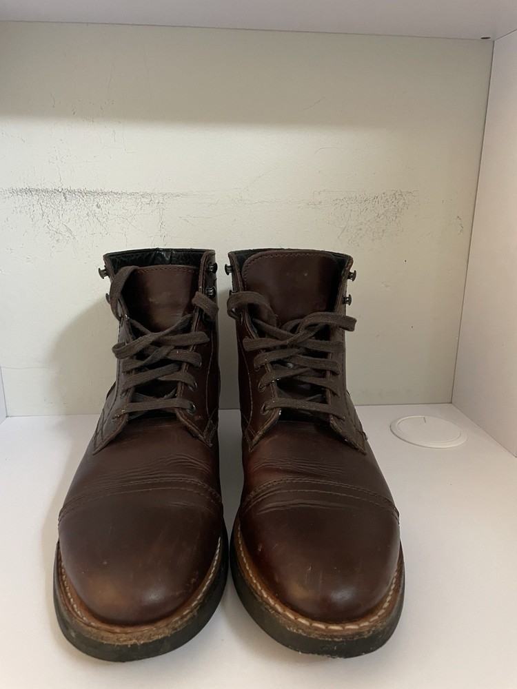 THURSDAY BOOT COMPANY Mens Captain Brown Leather Boots Size 8.5