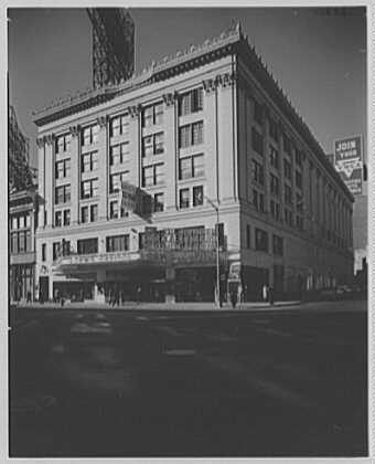 Capitol Theater, 51st St. and Broadway, New York. Building from northeast