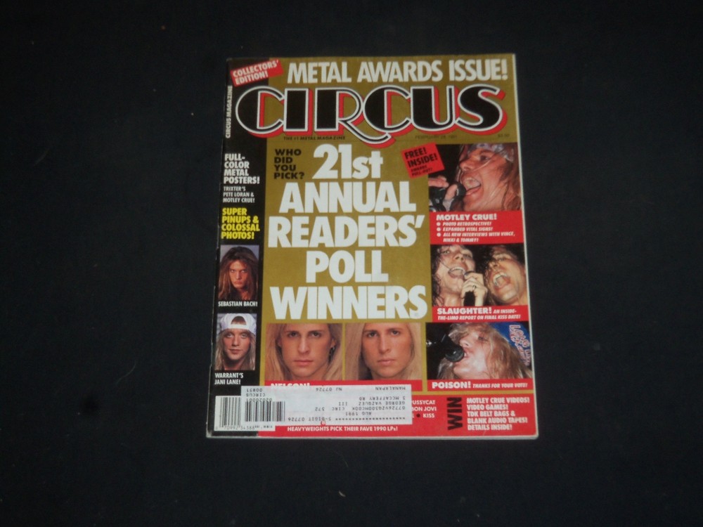 1991 February 28 Circus Magazine - 21St Annual Readers' Poll Winners - Sp 7635