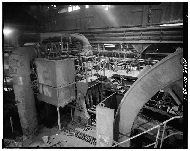1. General view of mid-section of engine. - Carnegie Steel-Ohio Works, Steam