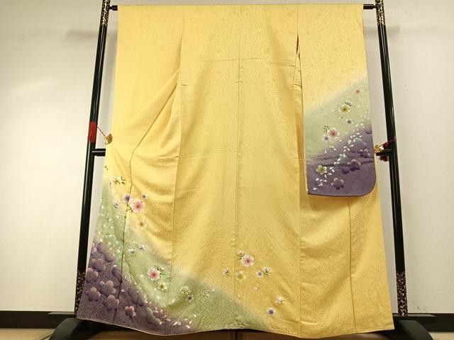 Heiwaya Kimono Luxurious Long-Sleeve Maika Halo Dyed Silk Used