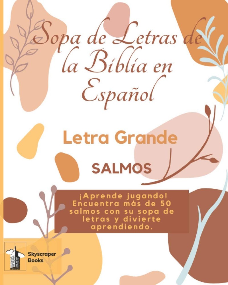 Skyscraper Books Letra Grande Salmos Sopa de Letras De La Biblia En Español ¡Apr