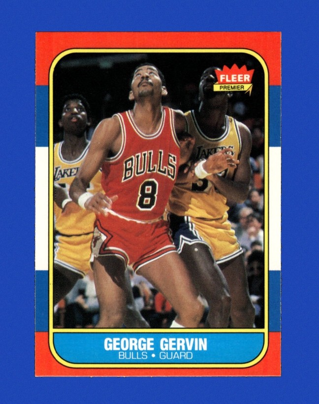 1986-87 Fleer Set-Break # 36 George Gervin NR-MINT *GMCARDS*Consign with Greg Morris Cards