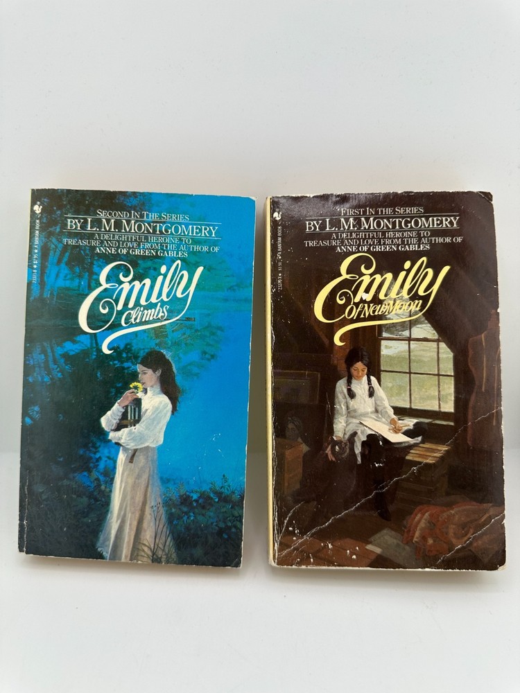 Emily of New Moon & Emily Climbs PB Lot 2 L M Montgomery Bantam YA