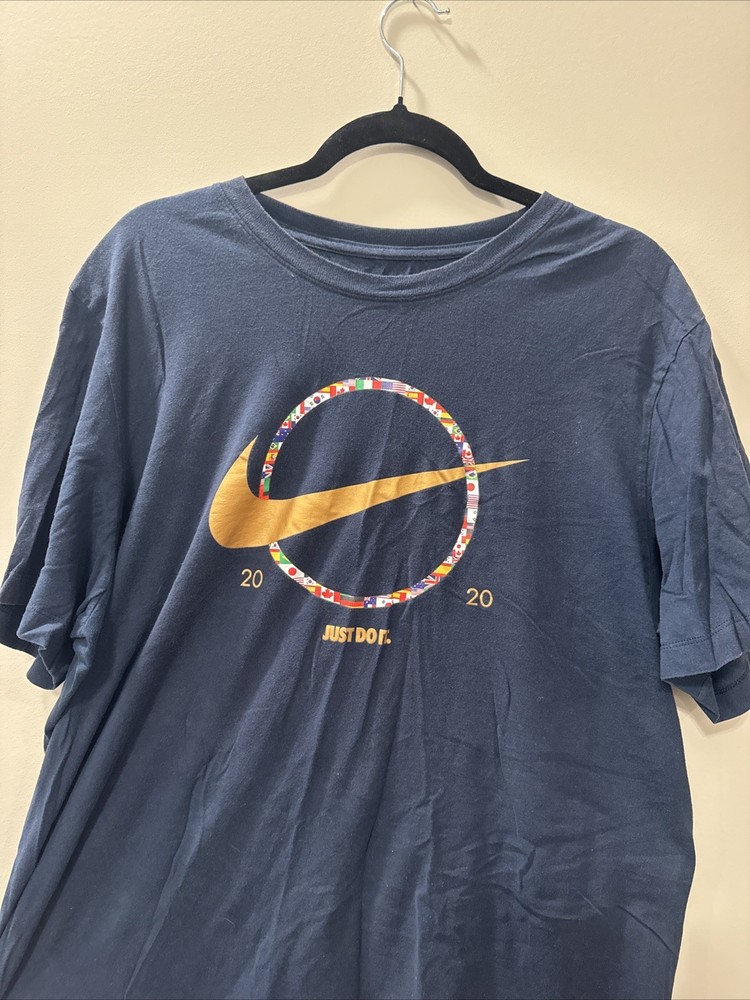Nike Summer Olympics Tokyo 2020 Just Do It T Shirt Country Flags Size XL