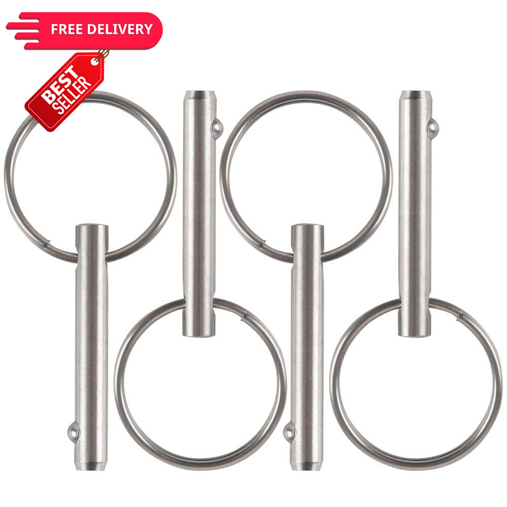 4 Pack Small Quick Release Pin, Diameter 3/16