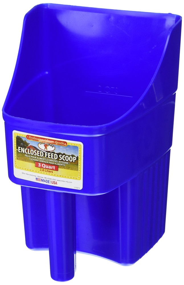 ® Plastic Enclosed Feed Scoop | Heavy Duty Durable Stackable Feed Scoop with ...