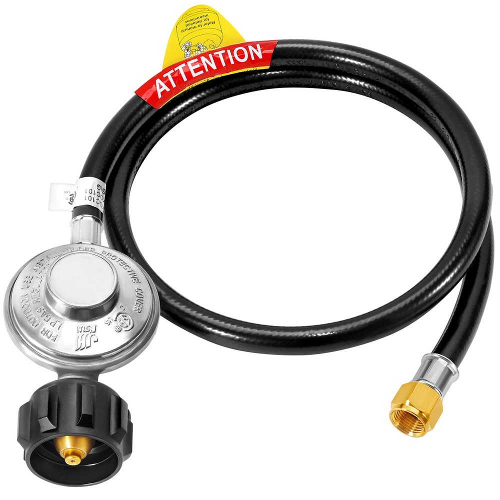 6 Feet Low Pressure Propane Regulator with CSA Certified LPG Hose Most LP Gas...