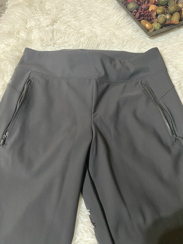 Member's Mark Women's High Rise Zip Pocket Pull On City Pant Black Size XL