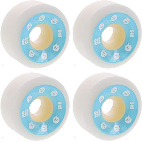 Momentum V2 Spiral White Blue 54mm 101a Skateboard Wheels Set of 4