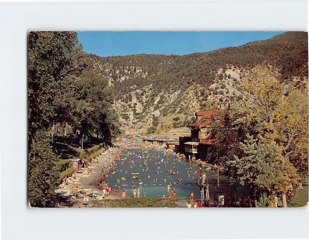 Postcard Hot Springs Pool And Lodge Glenwood Springs Colorado USA