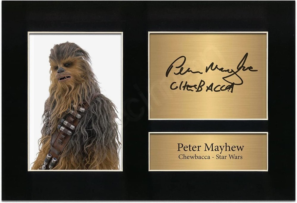 Peter Mayhew Signed Chewbacca Star Wars Limited Edition Photo Print