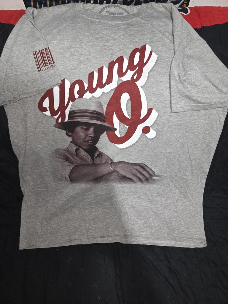 Gray crew neck young Obama t shirt XL short sleeve