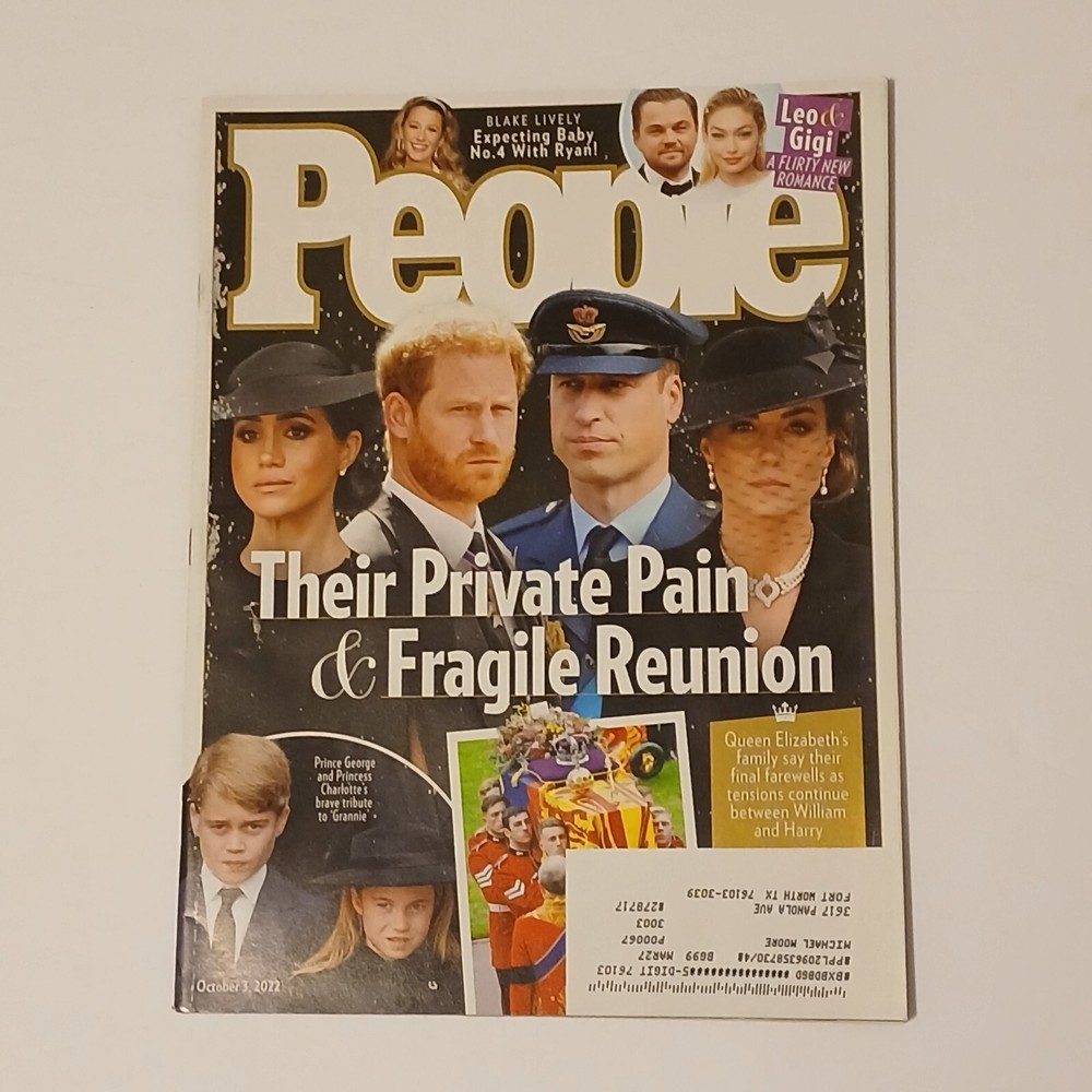 People Magazine October 3, 2022 Thier Private Pain & Fragile Reunion