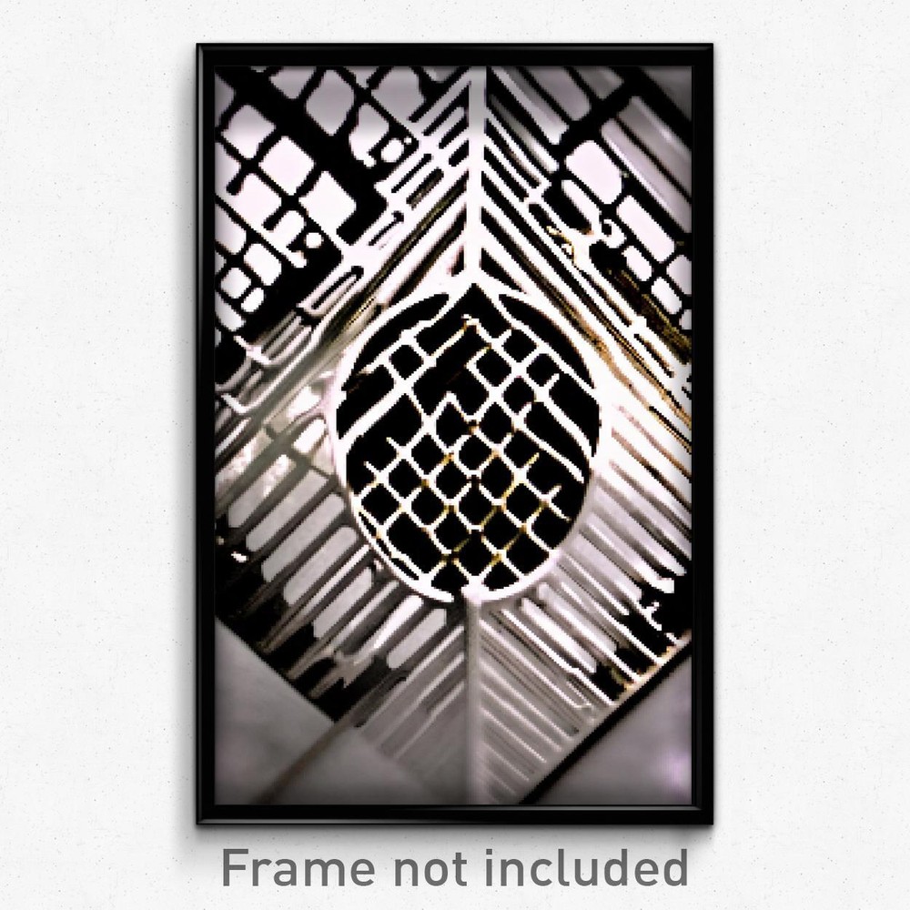 8-Bit Psychedelic Pixel Art Poster - Agitated Grate Trippy Gamer Print