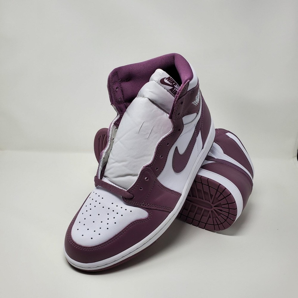 Air Jordan 1 Retro OG High Mauve White DZ5485-105 Men's Size 12