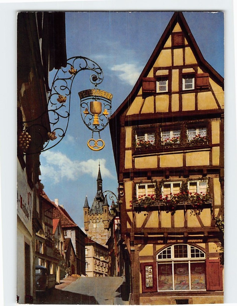Postcard Blauer Turm Bad Wimpfen Germany