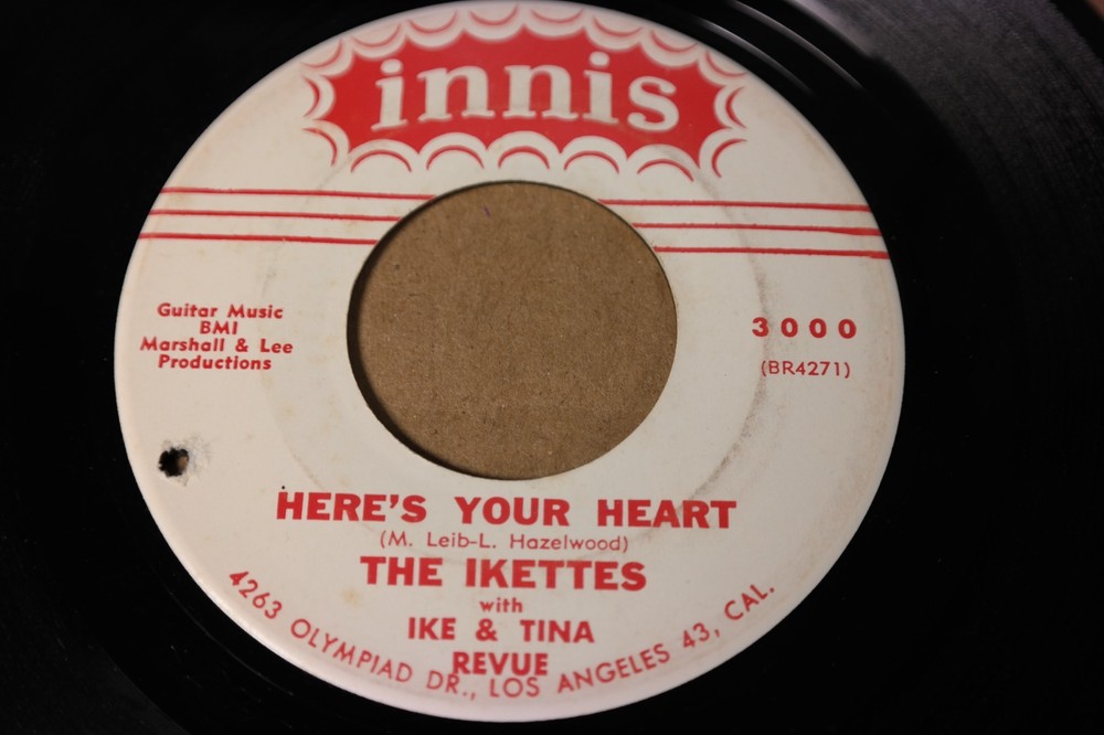 Northern Soul & R&B The Ikettes/ Ike & Tina Revue, Innis Label #3000 45 Record
