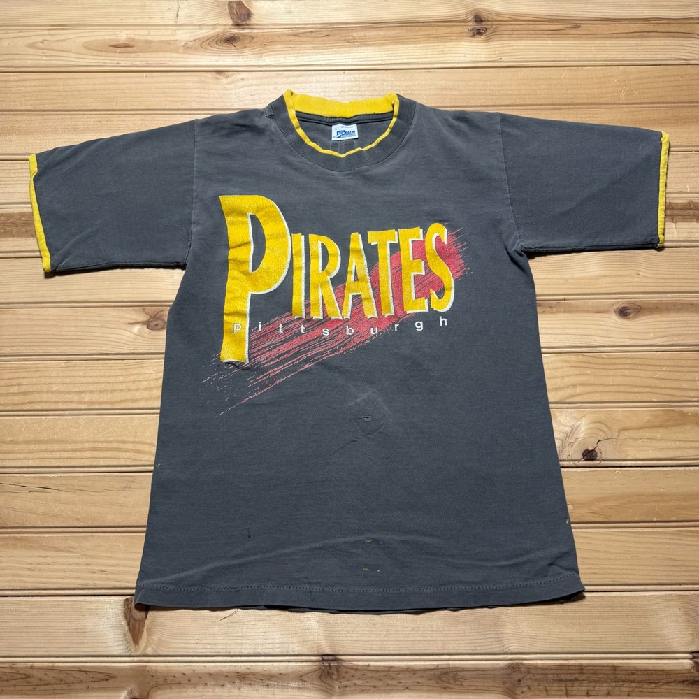 Vintage 90s MLB Pittsburgh Pirates Barry Bonds #24 Sports Shirt - Size Small