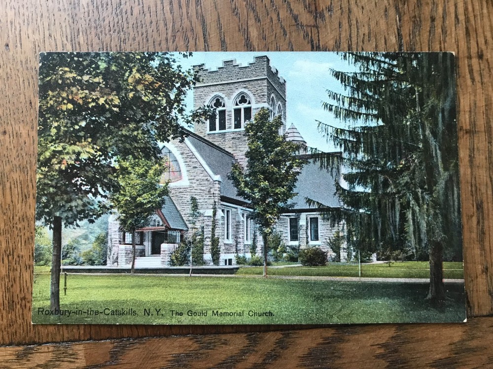 The Gould Memorial Church Roxbury in the Catskills New York Postcard